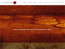 Tablet Screenshot of donestebanpizzeria.com.ar